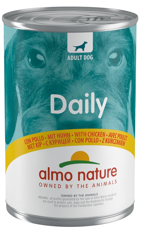 Almo Nature Daily Menu Cibo Umido per Cani Adulti con Pollo - Lattina da 400g