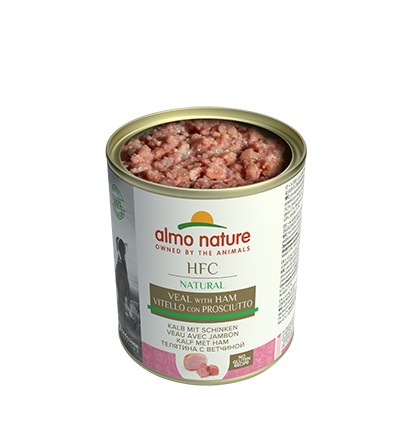 Almo Nature HFC Natural Vitello con Prosciutto - Alimento Umido per Cani Adulti 290 g