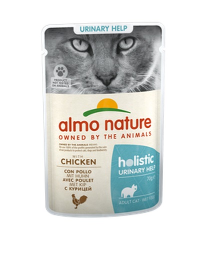Almo Nature Urinary Help con Pollo - Cibo Umido per Gatti Adulti 70g