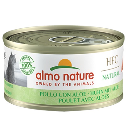 Almo Nature HFC Natural Pollo con Aloe - Alimento Umido per Gatti Adulti 70g