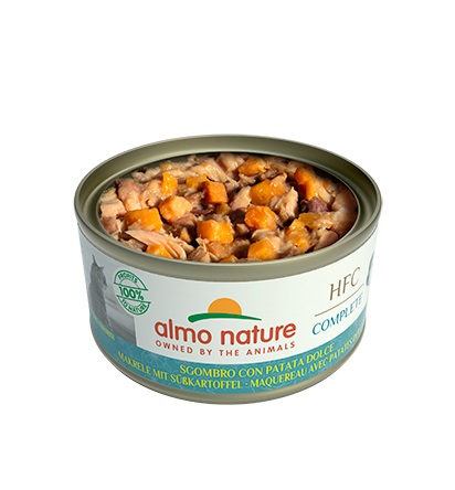 Almo Nature HFC Complete Cibo Umido per Gatti - Sgombro con Patata Dolce - 70g