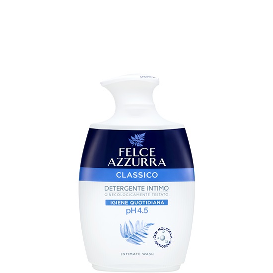 Felce Azzurra Detergente Intimo Classico 250ml - pH 4.5, Igiene Quotidiana, Formula Delicata, Ginecologicamente Testato