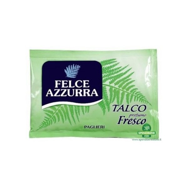 Felce Azzurra Talco Fresco 100 g - Polvere per il corpo naturale, senza conservanti e coloranti
