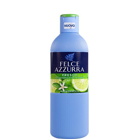 Felce Azzurra Fresco Bagnodoccia Bergamotto e Fiori di Cedro 650 ml - Detersione Delicata e Freschezza Rigenerante