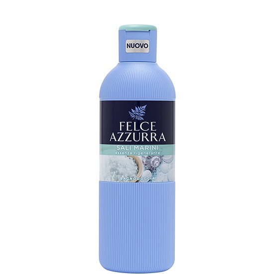 Felce Azzurra Bagnodoccia Sali Marini 650 ml - Detergente Idratante con Fragranza di Muschio, Legno di Cedro e Patchouli