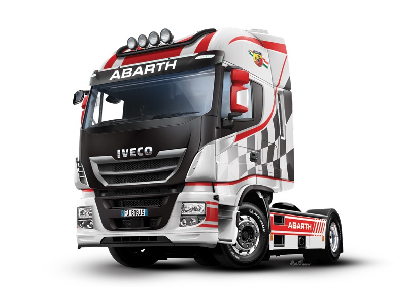 Italeri Iveco Hi-Way E5 Abarth Modellino di camion Kit di montaggio 1:24 con Super Decal e accessori