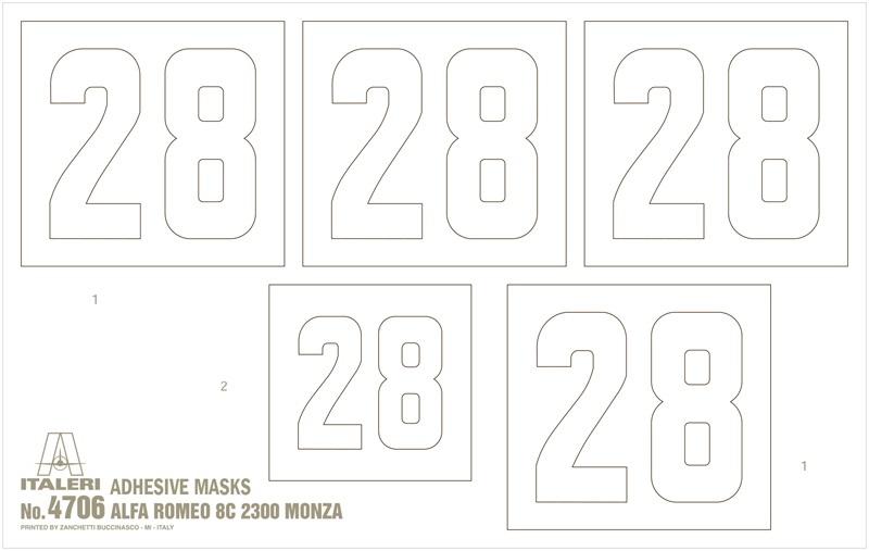Italeri Alfa Romeo 8C 2300 Monza Modellino da Assemblare e Pitturare Scala 1:12 con Dettagli Realistici