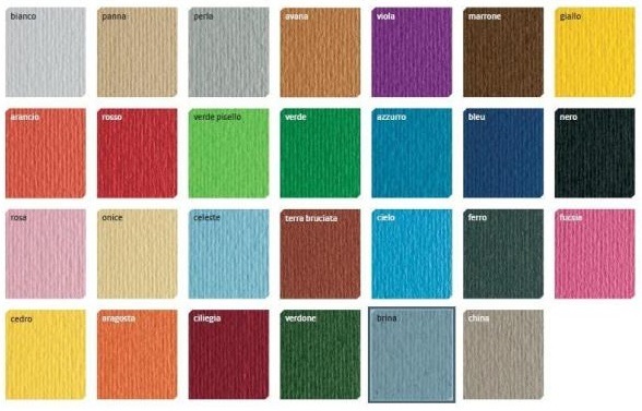 FABRIANO Cartoncino CartaCrea Blu 35x50 cm 220 g - Blister 10 Fogli a Due Superfici