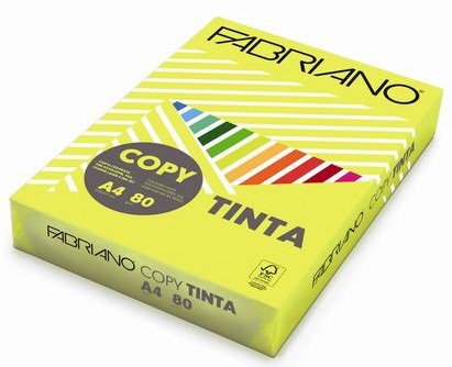 Fabriano Carta Copy Tinta A4 80 gr - Colore Tenue Lavanda - Conf. 500 Fogli - 100% Cellulosa E.C.F. - Certificata FSC