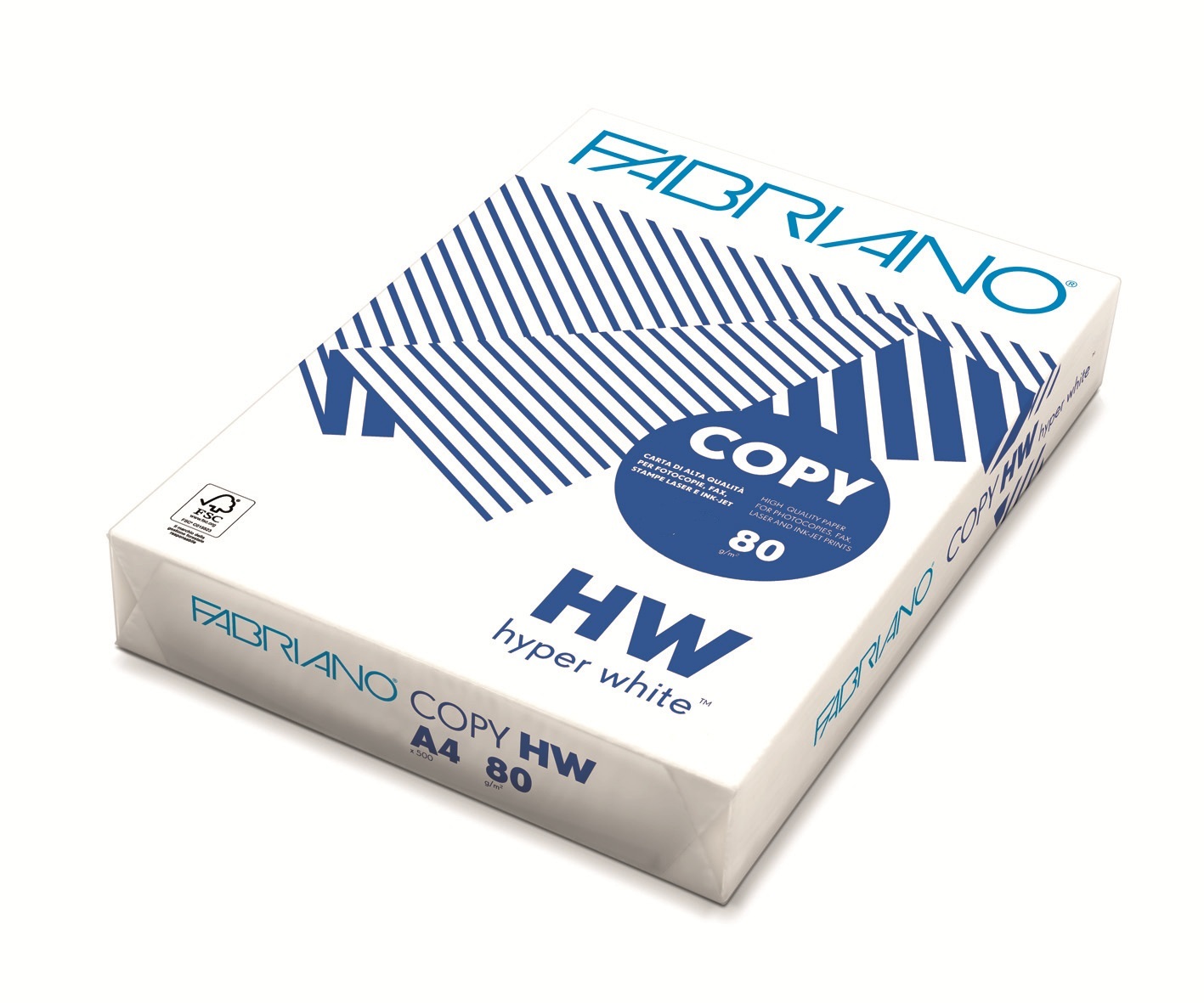 Fabriano Carta in Risma Bianca A3 80 g/m² - 500 Fogli