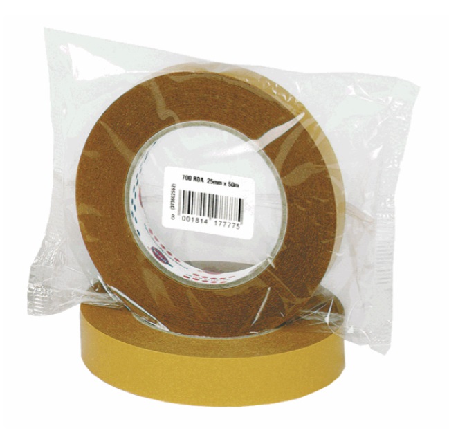 EUROCEL Nastro Biadesivo 700RDA - 25 mm x 50 m - Trasparente - Alta Adesività per Fissaggio di Foto e Oggetti Leggeri