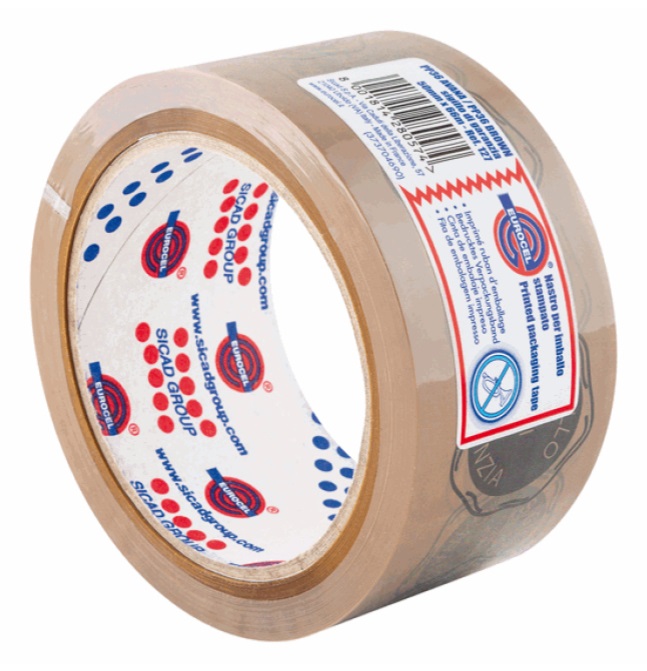 Eurocel PP36NN Nastro Adesivo per Imballo 50 mm x 66 m in Polipropilene con Adesivo Acrilico - 'SIGILLO di GARANZIA'