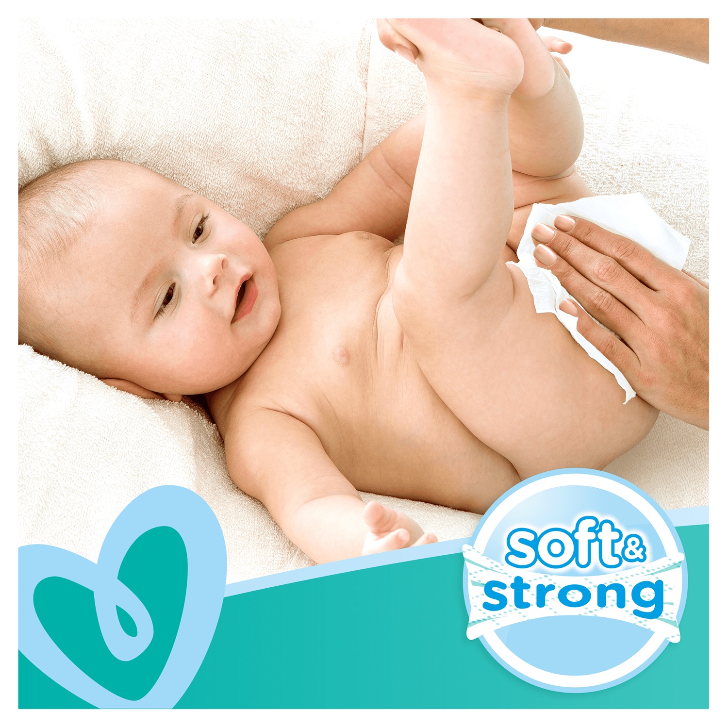 Pampers Fresh Clean Salviettine Umidificate per Bambini - 624 pz (12 x 52 pezzi), Profumo Delicato, Adatte per Mani e Viso