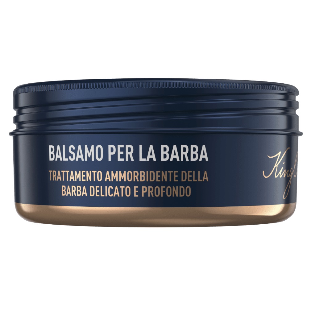 Gillette King C. Balsamo Delicato da Barba 100 ml con Burro di Cacao, Olio di Argan e Burro di Karité