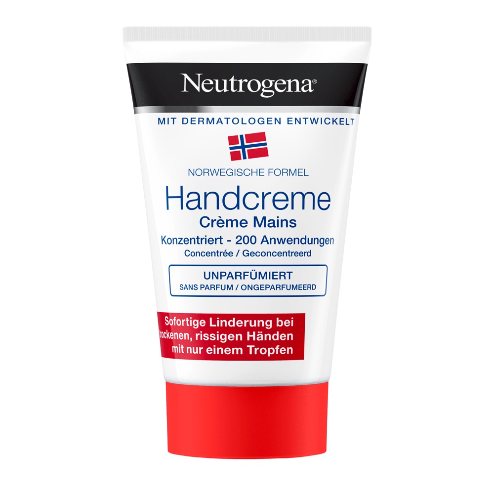 Neutrogena Crema Mani Concentrata Senza Profumo 50 ml - Sollievo per Mani Secche e Screpolate