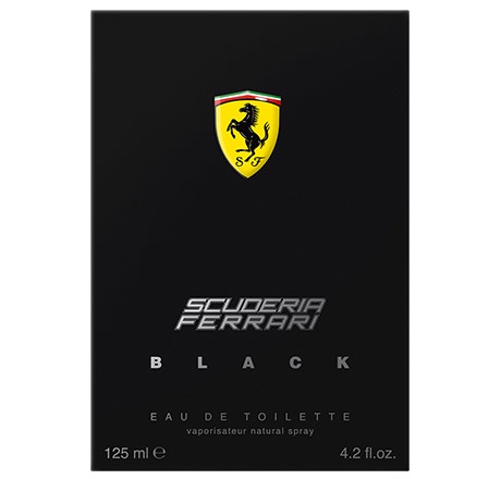 Ferrari Scuderia Ferrari Black Eau de Toilette 125 ml - Profumo Aromatico Fougère per Uomo