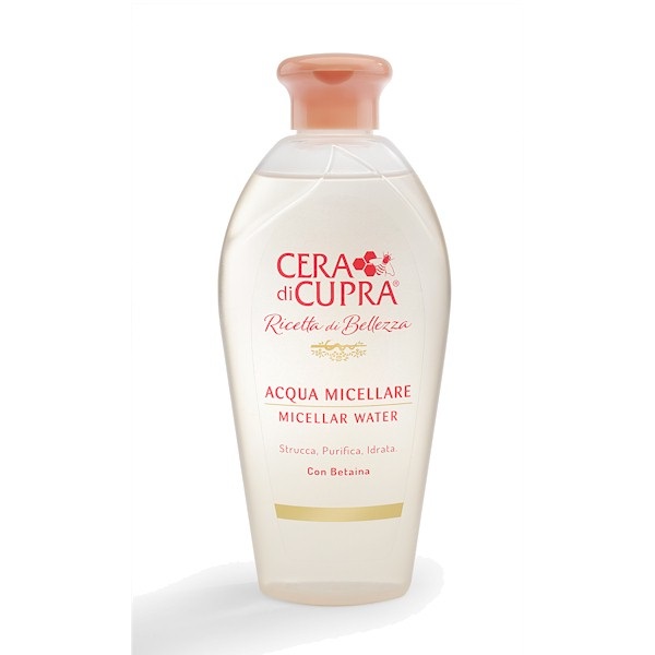 Cera di Cupra Acqua Micellare 200ml - Deterge Viso, Occhi e Labbra, Elimina Trucco e Impurità con Acqua di Miele, Dermatologicamente Testata