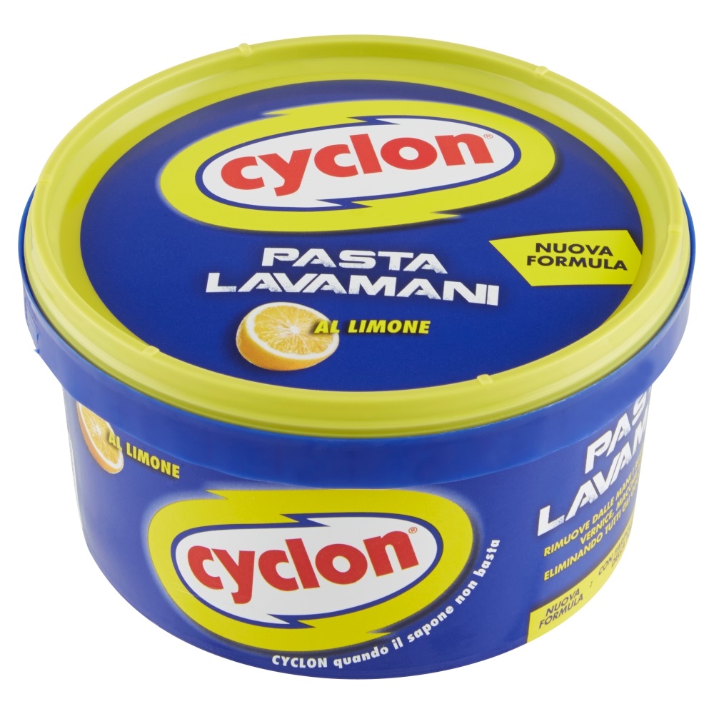 Cyclon Pasta Lavamani al Limone 500 ml - Rimuove Sporco Difficile e Resistente