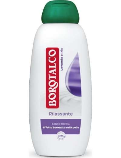 Borotalco Bagnoschiuma Rilassante Lavanda e Iris 600 ml - Effetto Morbido e Vellutato