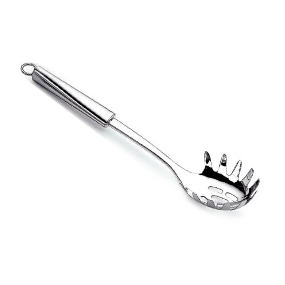 Lagostina I Cucinieri - Servispaghetti con Anello in Acciaio Inox 18/10, 31 cm, Ergonomico e Pratico