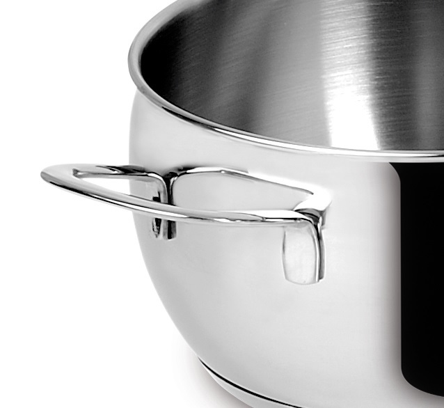 Lagostina Euforia Set di Pentole Induzione, Gas e Forno in Acciaio Inox 18/10 - 11 Pezzi con Fondo Lagoseal Plus, Include 4 Casseruole, 2 Pentole, Bollilatte e 4 Coperchi
