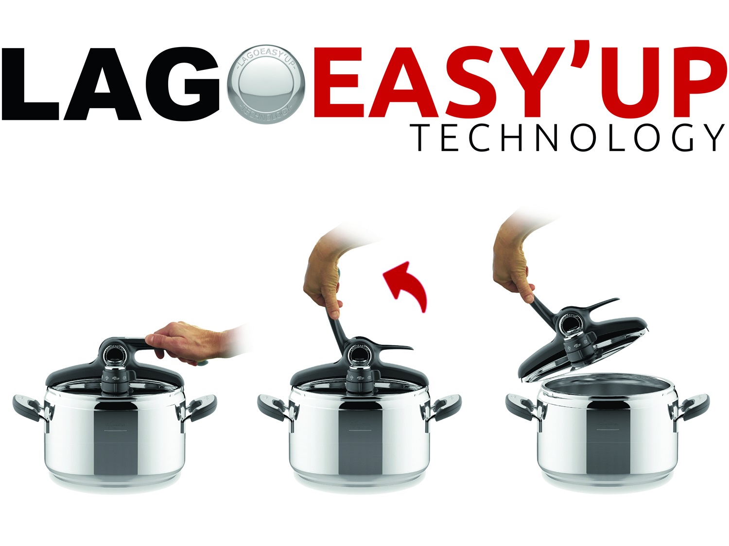Lagostina Mia Lagoeasy'up Pentola a pressione Ø cm 22 - L 5