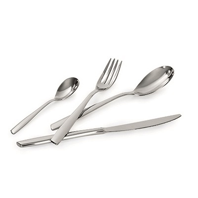 Lagostina Gloria Menagere 24 Posate in Acciaio Inox 18/10, Argento - Composizione per 6 Persone con Design Moderno