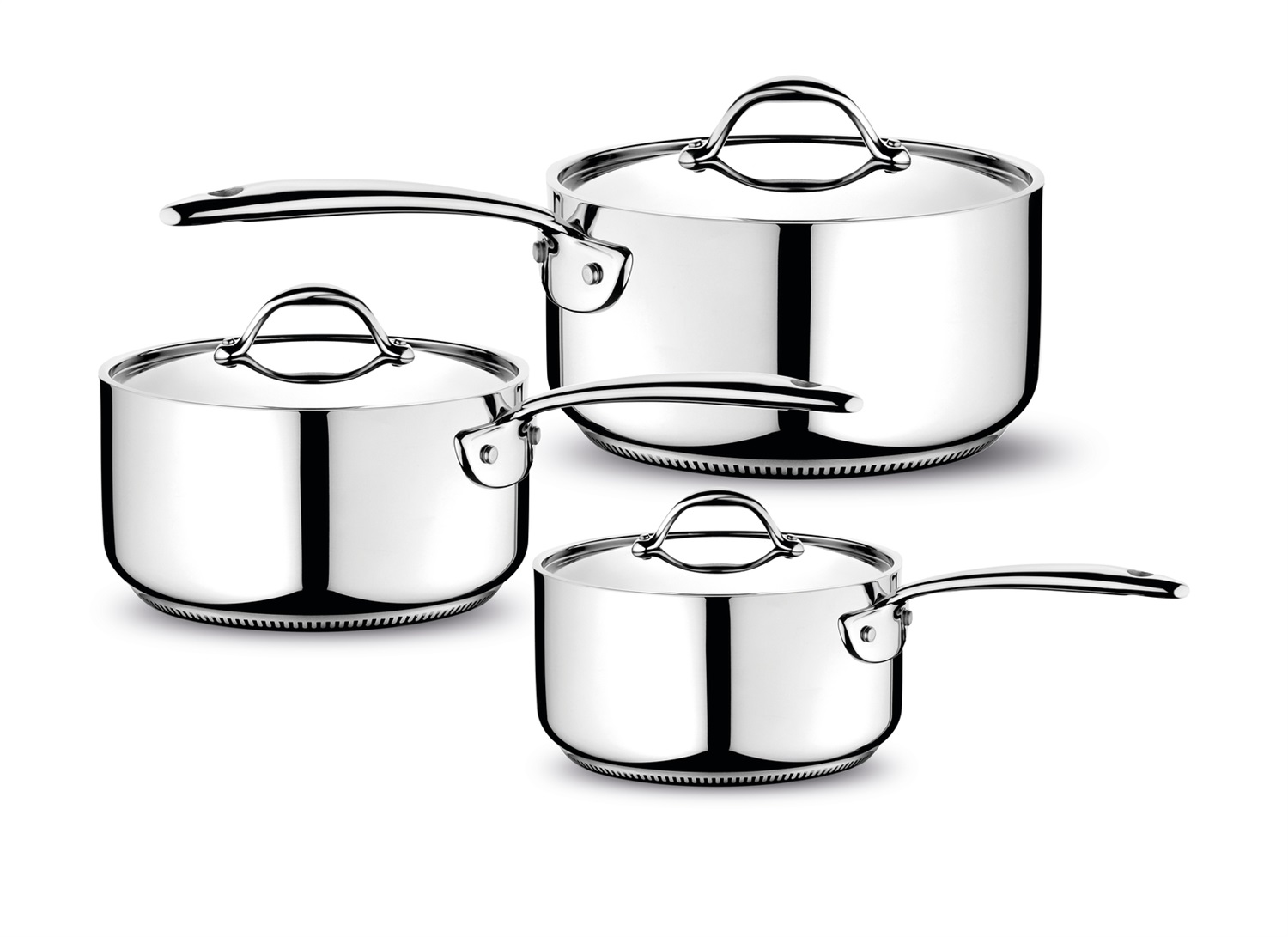 Lagostina Accademia Casseruola Fonda in Acciaio Inox 20 cm con Manico Lungo, Compatibile con Induzione, Gas e Forno