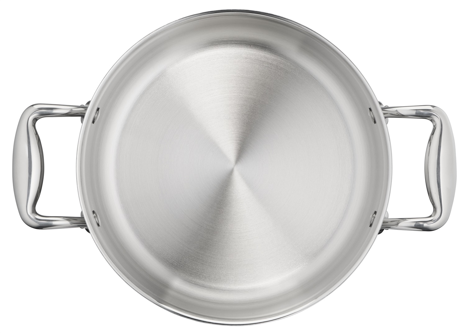 Lagostina Accademia Casseruola Fonda 16cm in Acciaio Inox con 2 Manici e Coperchio, Capacità 1,5 Litri, Adatta per Induzione