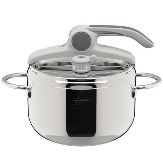 Lagostina Deliziosa Pentola a Pressione 22 cm 5L in Acciaio Inox con Lagoeasy'Up Technology