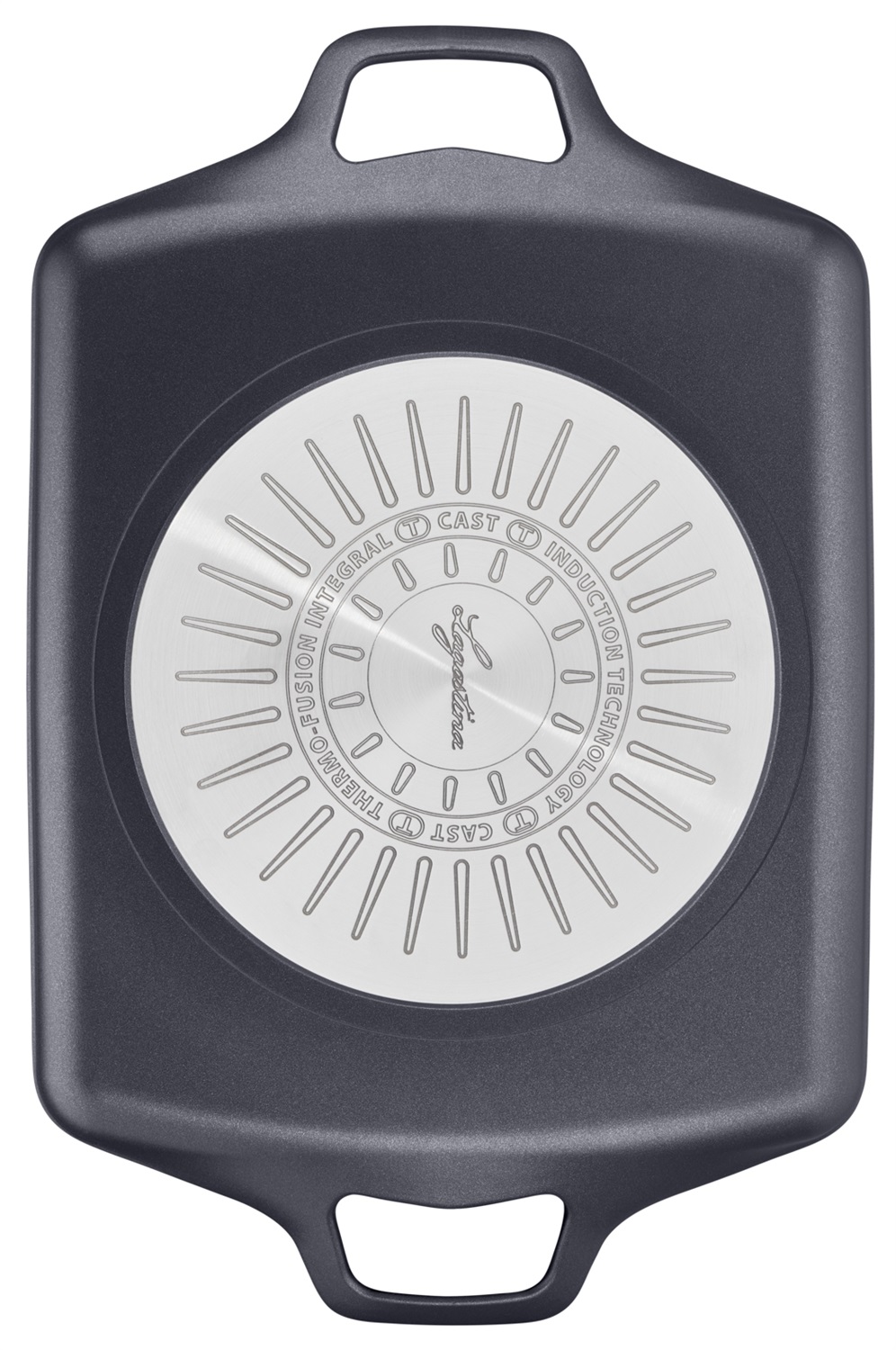 Lagostina Aroma Bistecchiera Antiaderente in Alluminio Pressofuso 26x32 cm con Rivestimento Titanium e Indicatore Cottura Thermo-Signal