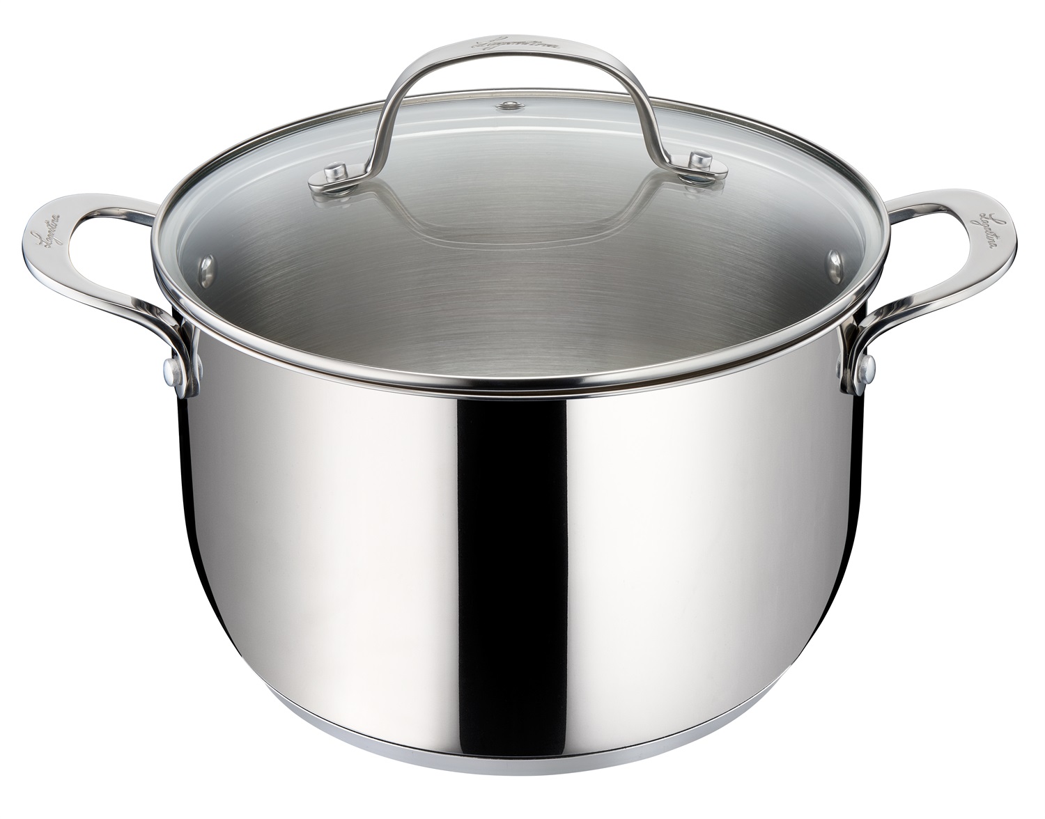 Lagostina Evelia Set di Pentole Induzione, Gas e Forno in Acciaio Inox 18/10 - 13 Pezzi con Casseruole, Pentola, Padella Antiaderente e Accessori