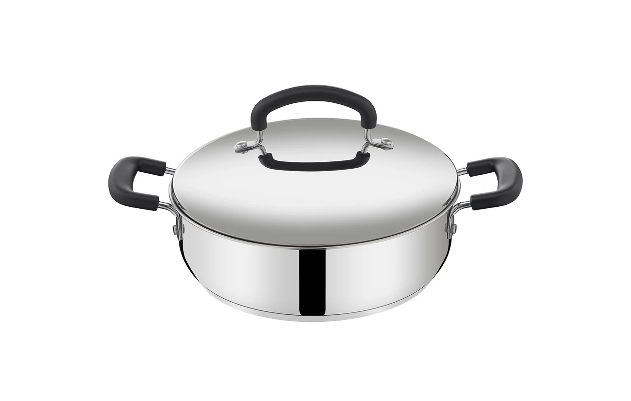 Lagostina Pratica Set di Pentole Induzione in Acciaio Inox 18/10 - 13 Pezzi con 4 Casseruole, Pentola, Padella Antiaderente e Accessori