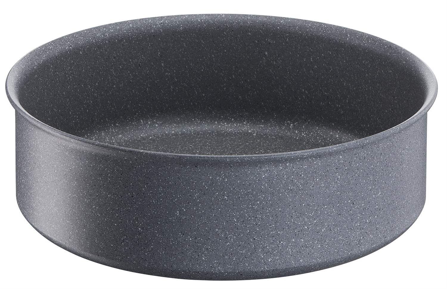 Lagostina Ingenio Mineralis Green Tegame Ø 24 cm - Alluminio 100% Riciclato, Antiadherente Grigio Marmorizzato, Compatibile con Gas, Forno e Induzione, con Manico Removibile e Indicatore di Cottura