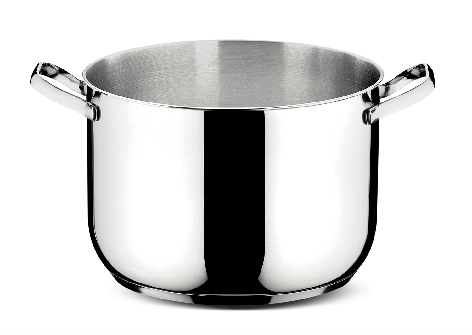 Lagostina Sfiziosa Pentola 22 cm in Acciaio Inossidabile con 2 Maniglie - Grigio, Elegante e Funzionale