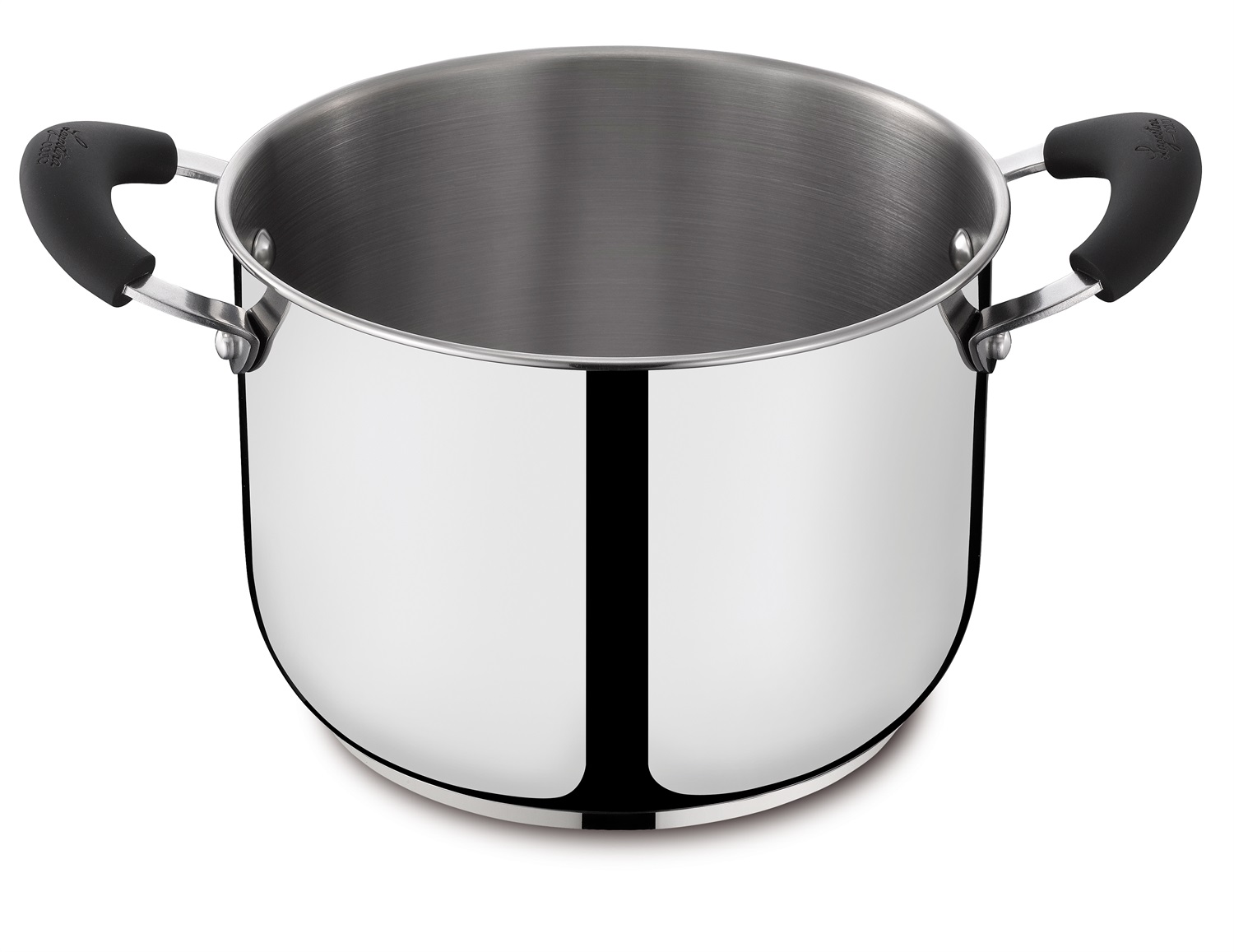 Lagostina Gioiosa Pentola Ø 22 cm, Acciaio Inox 18/10, 5.7 Litri, Induzione, Gas e Forno, Maniglie in Bakelite