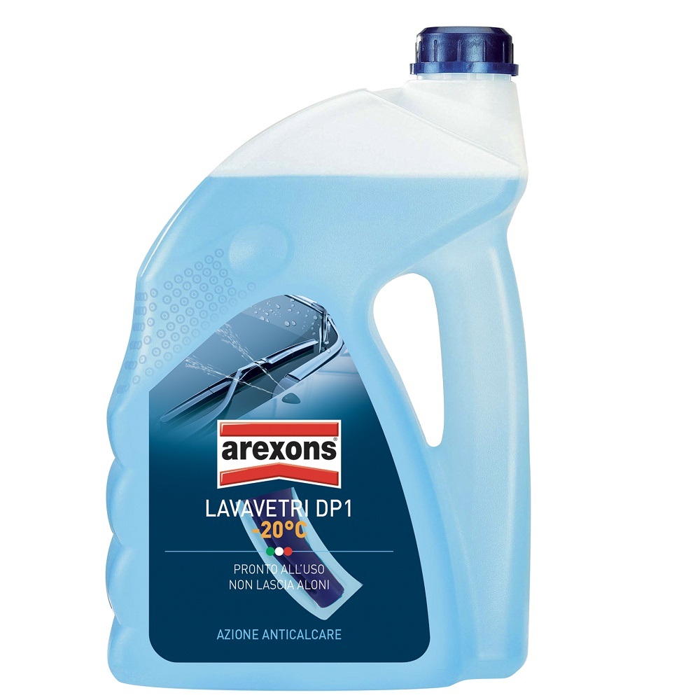 Arexons DP1 Liquido Lavavetri Pronto all' Uso Inverno 4,5 Litri - Azione Sgrassante e Detergente Senza Aloni