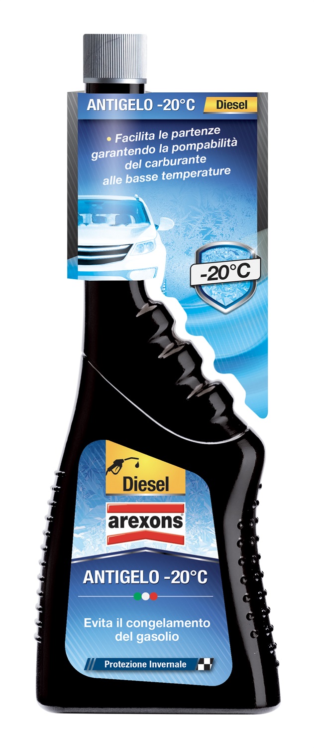 Arexons Additivo Diesel Antigelo -20°C 250ml | Migliora la Combustione e Previene Cristalli di Paraffina