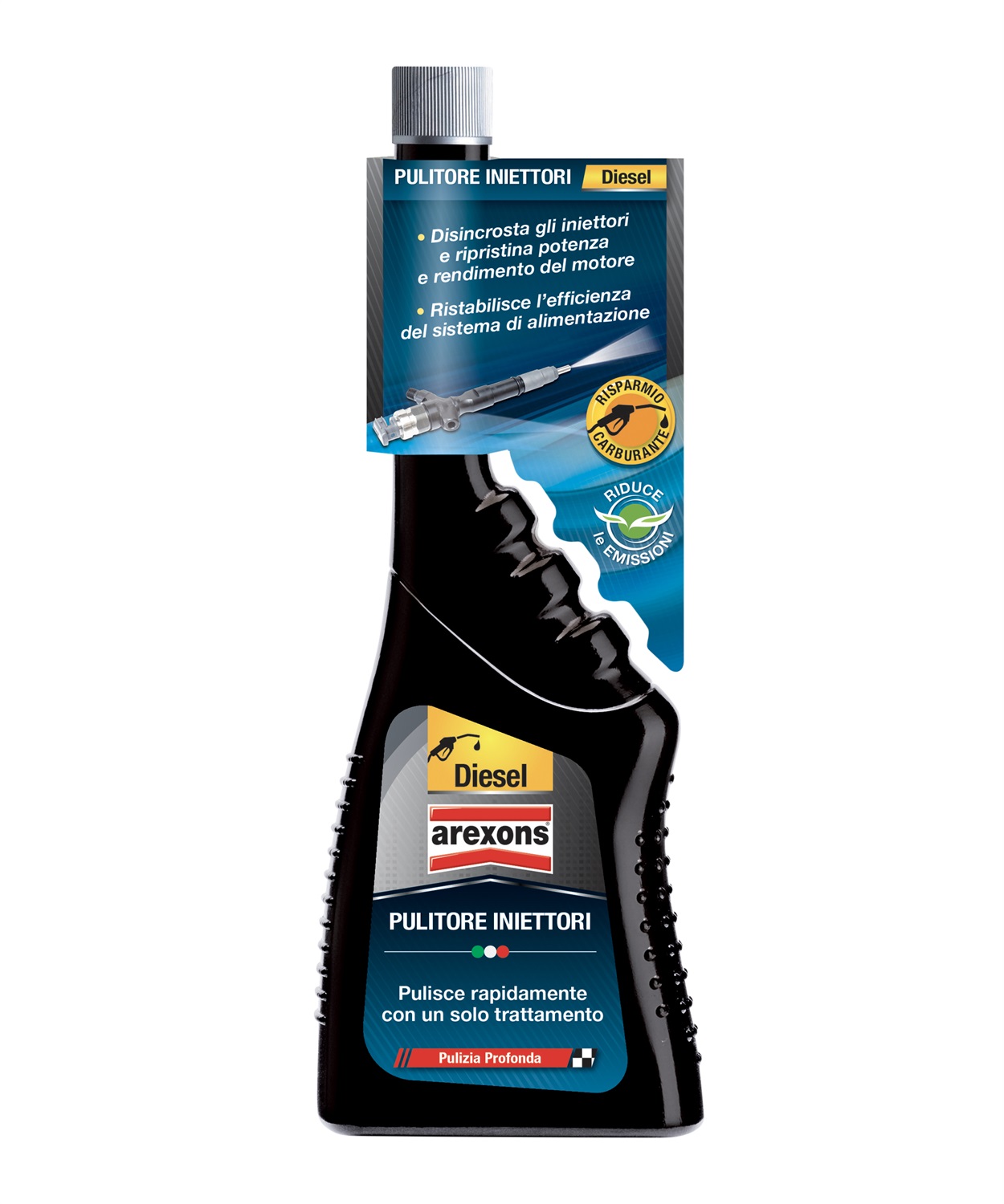 Arexons Additivo Pulitore Iniettori Diesel 250 ml - Efficace per motori Diesel e Turbo Diesel, Pulisce e Ripristina l'Efficienza