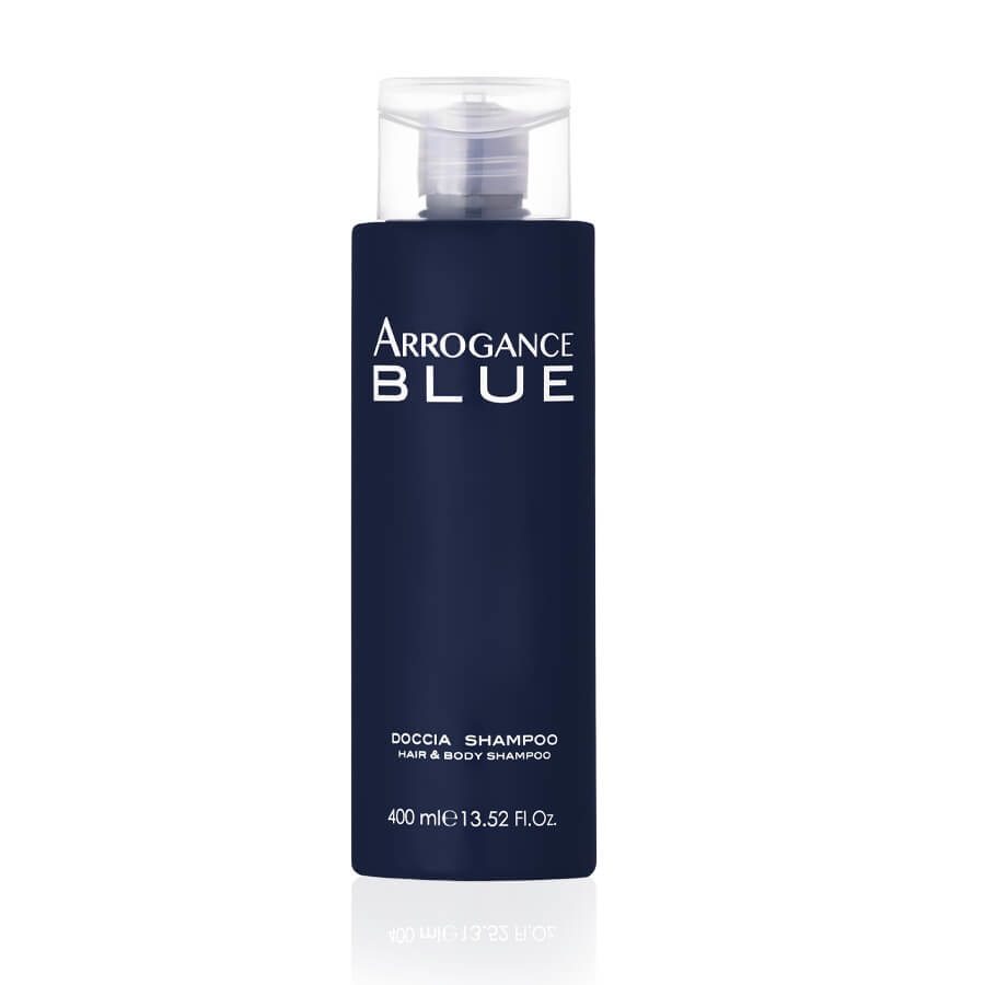 Arrogance Blue Gel Doccia Corpo e Capelli 400 ml - Fragranza Aromatico Fougère per Uomo