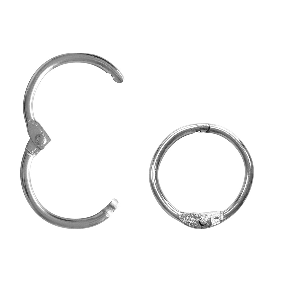 Lebez Anelli Metallici - 5,2 cm - Confezione da 50 Pezzi - Per Rilegatura