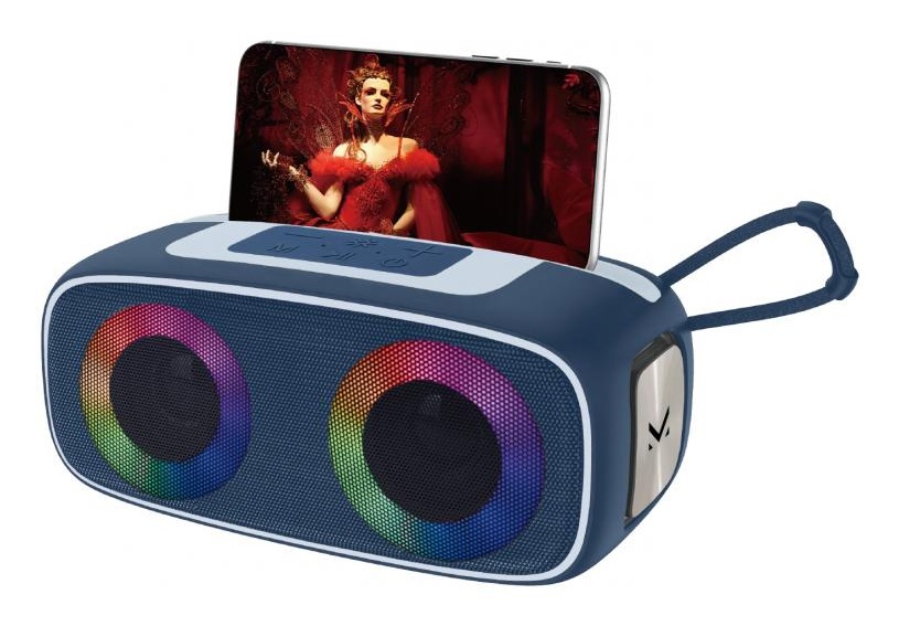 Majestic FIRE 13 Altoparlante Portatile Stereo Bluetooth Nero - 20 W, 5 Effetti Luci LED, Ingressi USB/microSD/AUX-IN, Batteria Ricaricabile, Funzione TWS