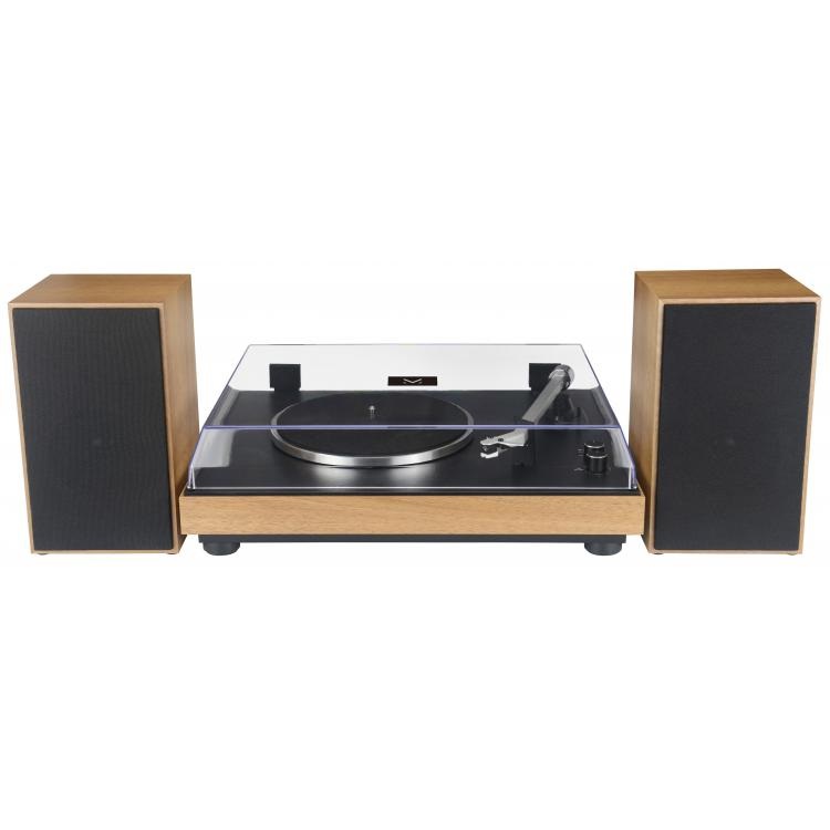 Majestic TT 54 - Giradischi Vintage con Trasmissione a Cinghia, Altoparlanti Stereo Esterni da 30W, Wireless Audio, Ingresso USB, 33/45 Giri