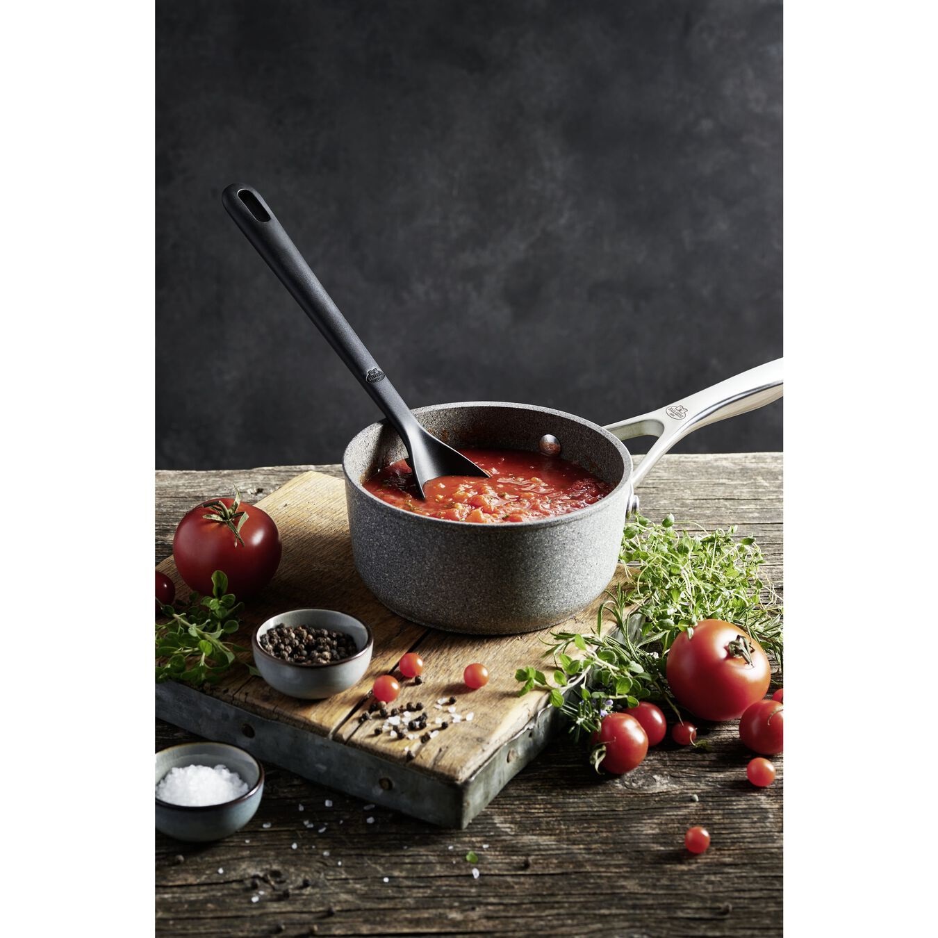 BALLARINI Casseruola Alta in Alluminio Antiaderente per Induzione con Un Manico - Linea Salina, diam. 16 cm