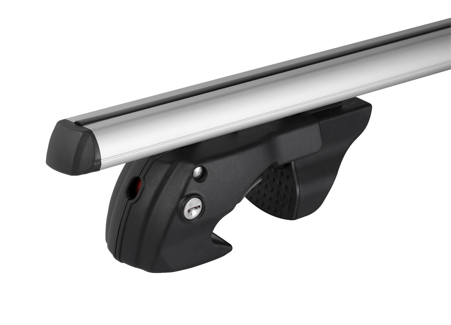 MENABO' Sherman Barra Portatutto in Alluminio 120 cm con Serratura di Sicurezza - Coppia per Portapacchi Railing Alti, Carico Massimo 90 kg