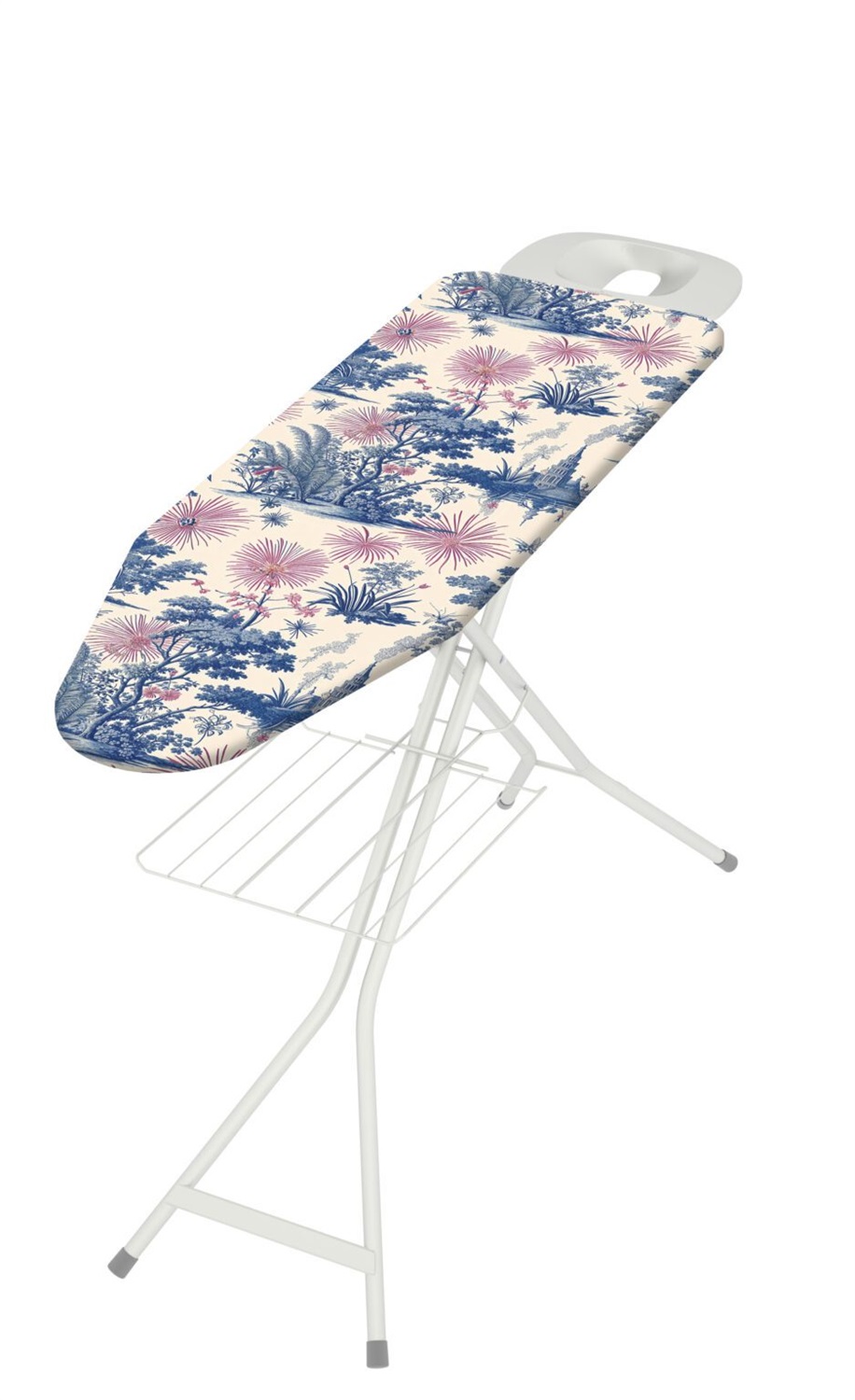 Colombo Asse da Stiro Pratica 120x40 cm - Copertura in Cotone Biologico, Poggiaferro Rinforzato e Regolazione Altezza