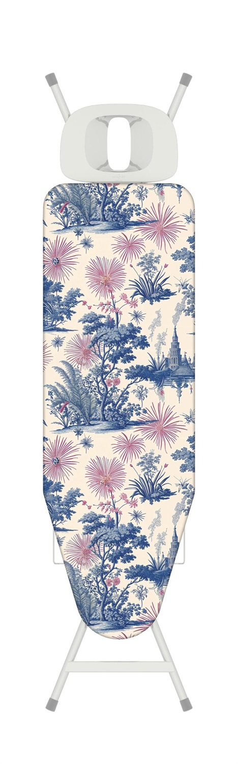 Colombo Asse da Stiro Pratica 120x40 cm - Copertura in Cotone Biologico, Poggiaferro Rinforzato e Regolazione Altezza