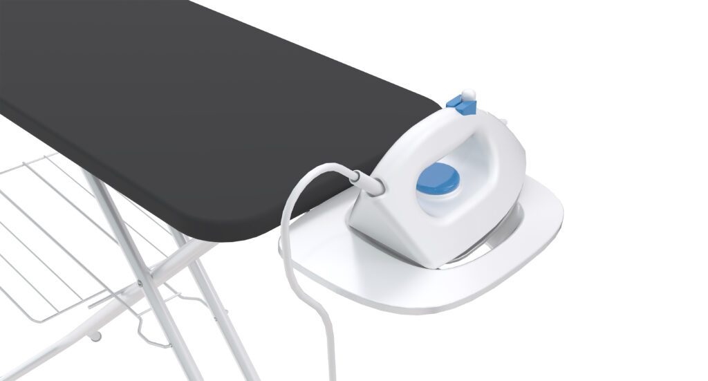 Colombo Asse da Stiro Pratica 120x40 cm - Copertura in Cotone Biologico, Poggiaferro Rinforzato e Regolazione Altezza