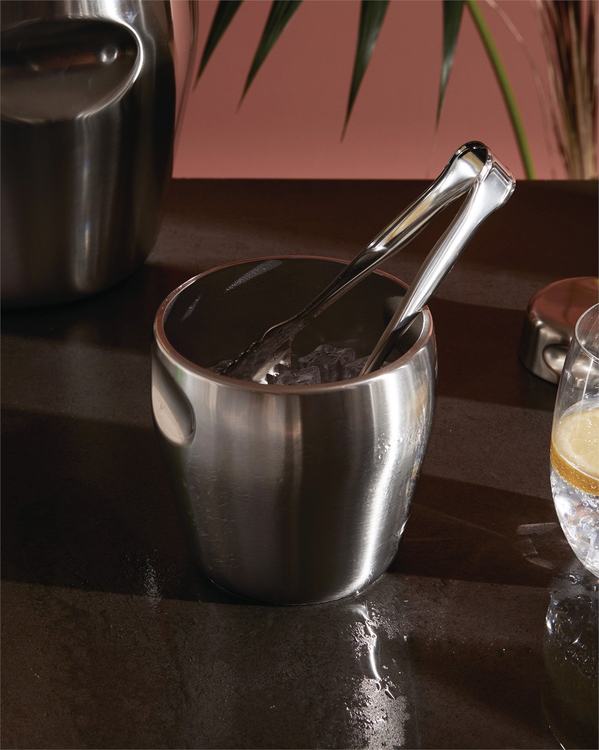 Alessi L 871 - Secchiello per ghiaccio in acciaio inossidabile 18/10 lucido, diametro 12.50 cm, altezza 12.00 cm, capacità 125 cl