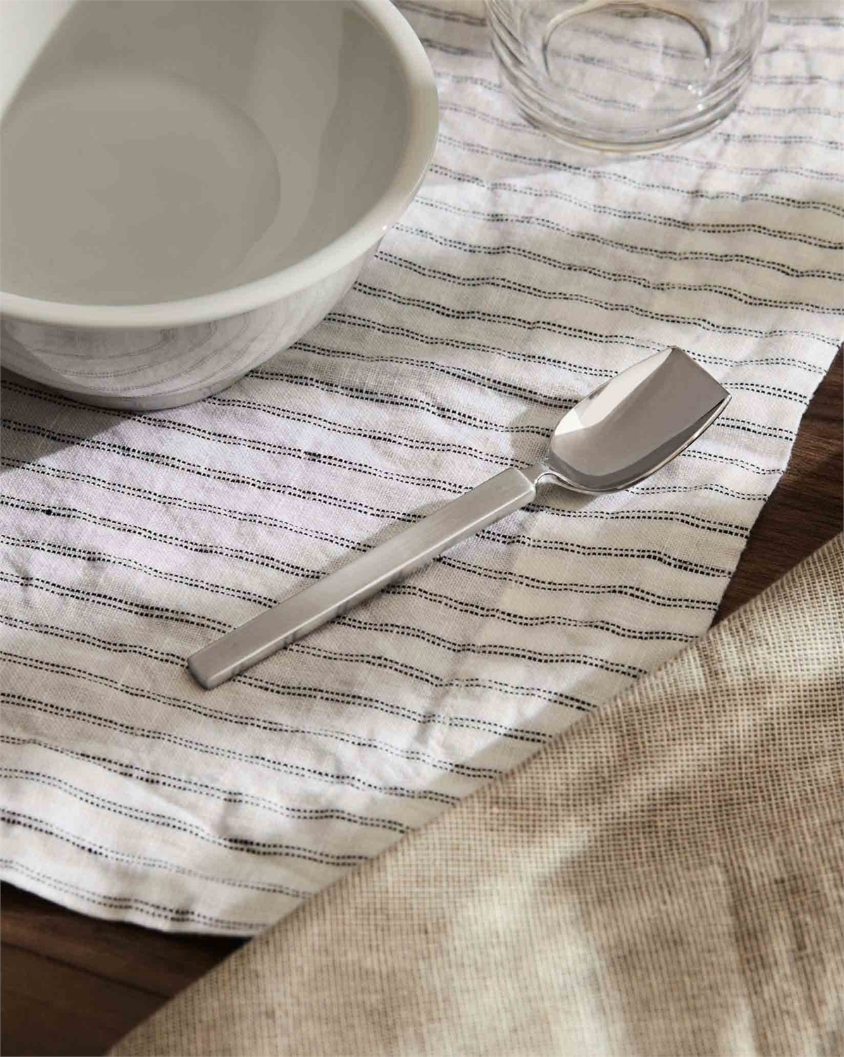 Alessi Cucchiaino da Gelato Dry in Acciaio Inossidabile Lucido e Manico Satinato - Set da 6